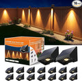 16-Pack Solar Deck Step Lights, Warm White Waterproof LED
