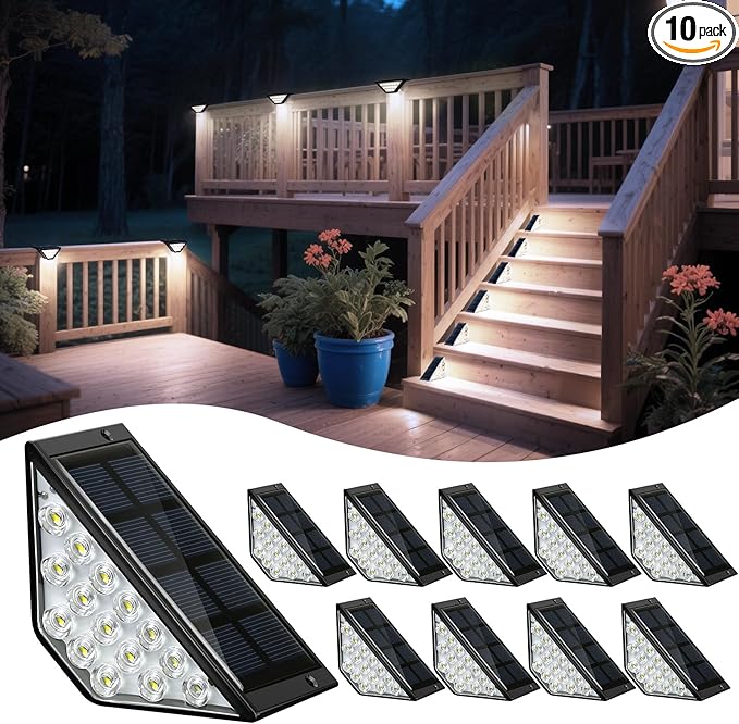 Solar Step Lights, Waterproof Wall