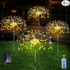 Firework Fairy Lights 4-Pack, 120 LED Starburst