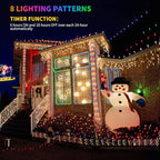 Christmas Lights, 33ft LED Timer
