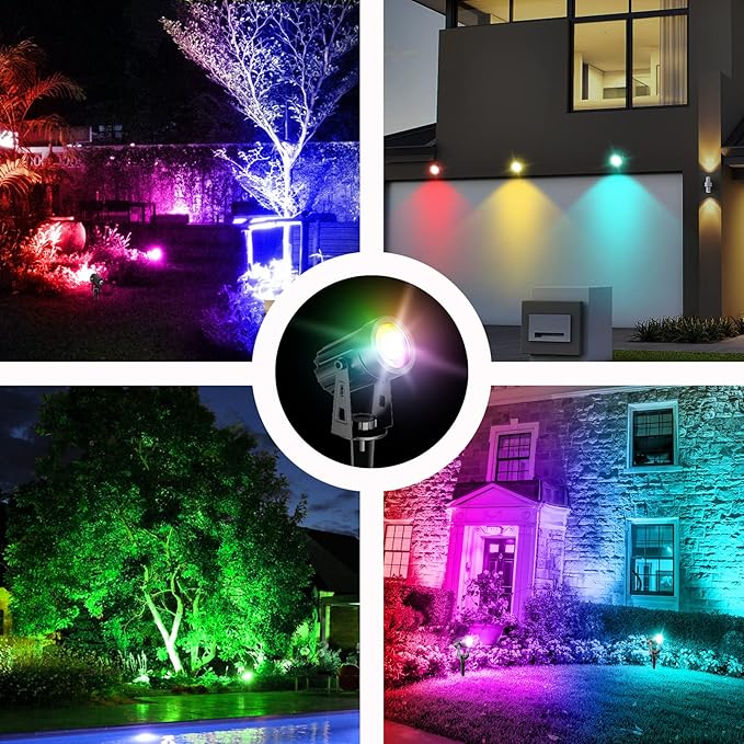 Solar Landscape Spotlights, LED