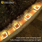 Solar Gutter Lights 4-Pack, Waterproof LED