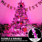 8-Pack Christmas String Lights, 16ft 50 LED Waterproof Twinkle Lights