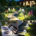 6-Pack Solar Pathway Lights, Waterproof LED Driveway Lights