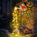 Red Solar Path Lights, Outdoor Yard LED