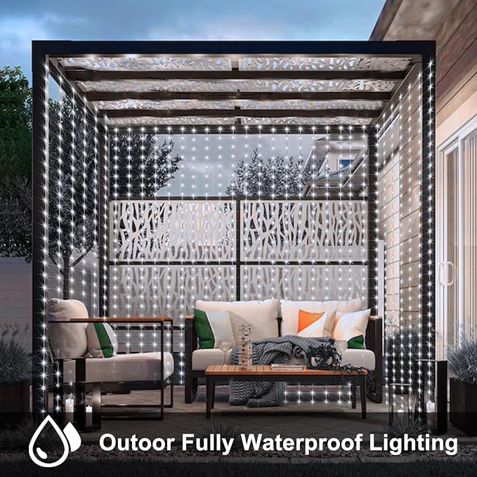 6ft LED Patio String Lights, Waterproof Outdoor