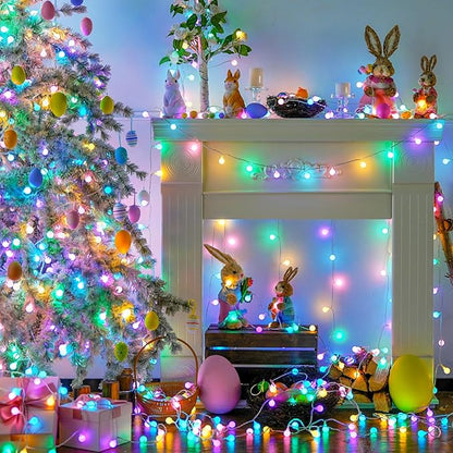 33ft Christmas LED String Lights, Waterproof Timer Lights