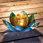 Blue Solar Path Lights, Outdoor Yard LED