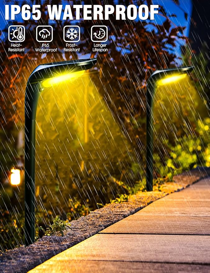 Solar Pathway Lights 4-Pack, Garden LED
