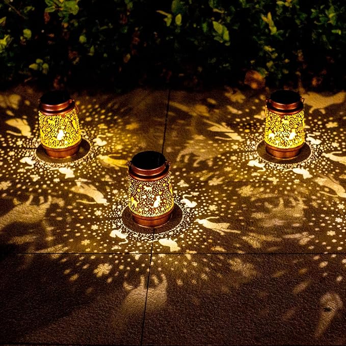 Cat Solar Lantern Set, Classic Patio Lighting