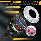 Solar Flat Disk Lights 12-Pack, Waterproof Walkway