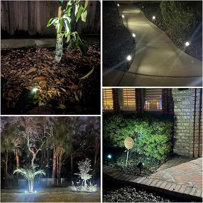 6-Pack Solar Spotlights, 76 LED Wall Lights
