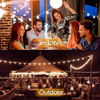 100ft White String Lights for Patio, Waterproof LED