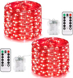 2-Pack Christmas String Lights, 132ft 400 LED Waterproof Twinkle Lights