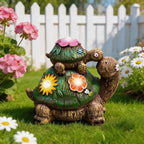 7" Solar Turtle Garden Statue Light, Outdoor Decor