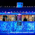 Christmas Yard String Lights 2-Pack, 66ft 200 LED Waterproof