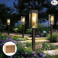 8-Pack Warm White Solar Path Lights, Outdoor Garden LED