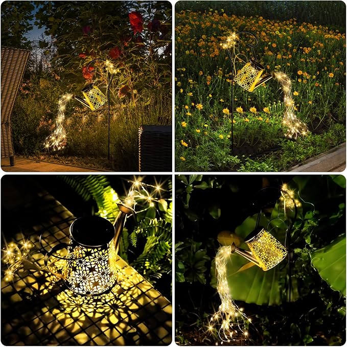 Solar Courtyard Lanterns, Porch Hanging LED Decor