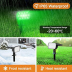 Solar Motion Sensor Landscape Spotlights 6-Pack, LED