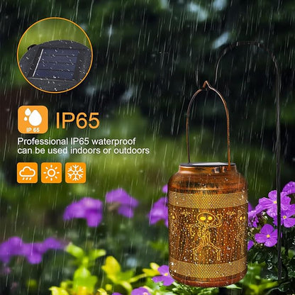 Chrismas Gifts,Solar Chrismas Decorations Outdoor Lantern, Solar Lights Outdoor Waterproof LED Decorative Garden for Lawn, Landscape, Patio, Porch Hanging Lantern for Women, Ladies, Mom, Grandma
