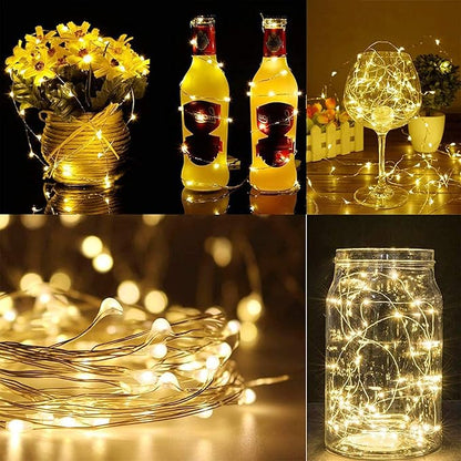 12-Pack Warm White Yard String Lights, 10ft Weatherproof LED