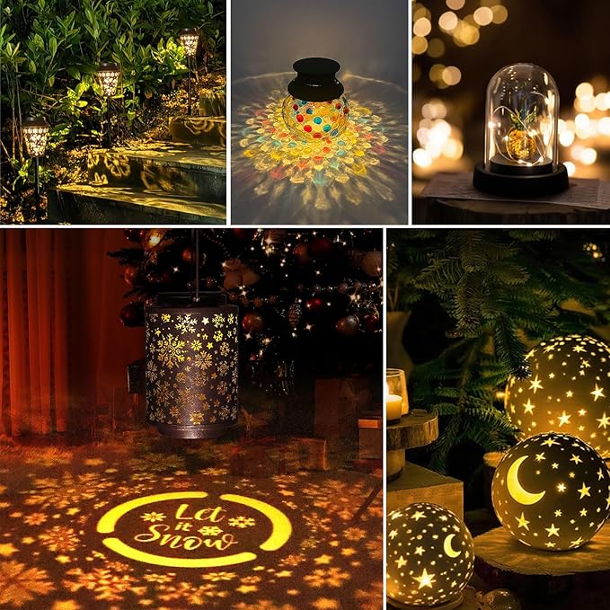 Upgraded 2 Pack Solar Light Replacement Top, 3.7 inch/ 94mm Waterproof Lantern Lids with 50LM Warm White LED, Solar Light Accessory for DIY Outdoor Hanging Lanterns, Garden Pathway Yard Decor