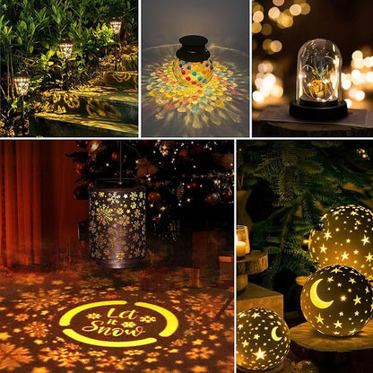 Upgraded 2 Pack Solar Light Replacement Top, 3.7 inch/ 94mm Waterproof Lantern Lids with 50LM Warm White LED, Solar Light Accessory for DIY Outdoor Hanging Lanterns, Garden Pathway Yard Decor