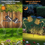 2-Pack Solar Path Lights, Outdoor Yard LED
