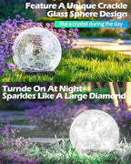 2-Pack White In-Ground Solar Lights, Flat LED Garden