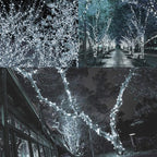 300 LED Christmas Twinkle Lights, 5ft Waterproof for Porch