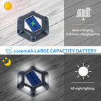 Solar Gutter Lights 8-Pack, Waterproof LED