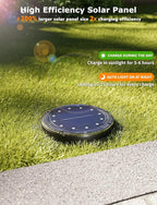 16-Pack Flat Solar Landscape Lights, Waterproof LED