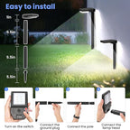 6-Pack Warm White Solar Path Lights, Outdoor Yard LED