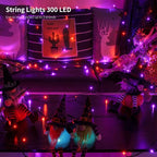 Halloween Backyard String Lights, 5ft 300 LED Waterproof