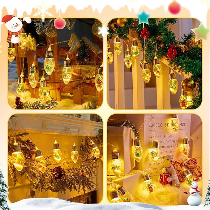 Christmas Twinkle Lights, 5ft Waterproof for Backyard