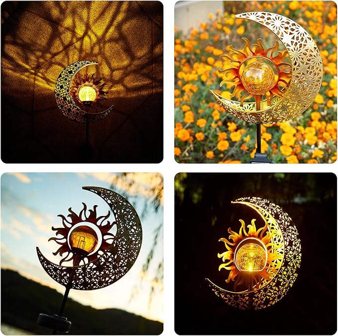 Solar Pathway Lights, Waterproof LED Garden Lights