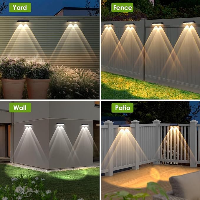 12-Pack Solar Yard Lights, LED