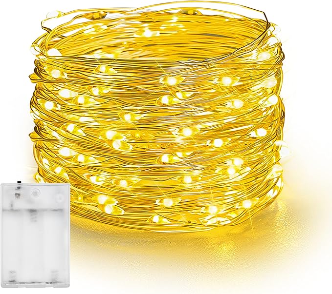 20ft Christmas LED String Lights, Waterproof Timer Lights