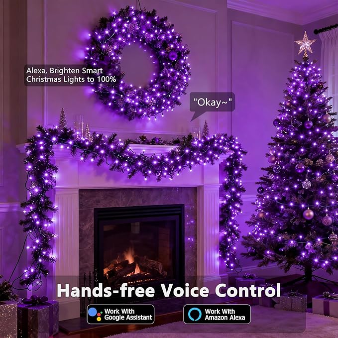 Halloween Backyard String Lights, 98ft 300 LED Waterproof