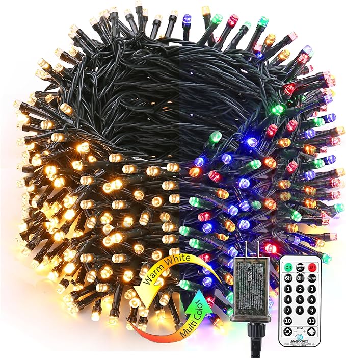 Christmas Fairy Lights, 16ft 1000 LED Battery Twinkle Lights