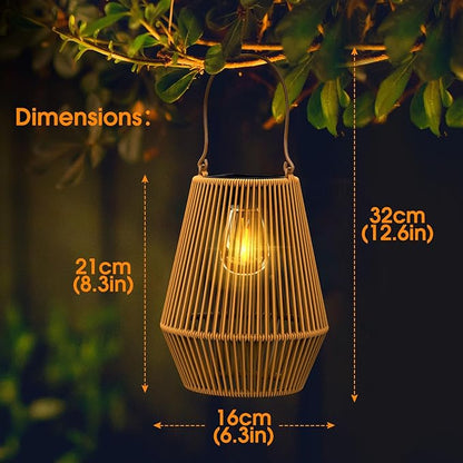 Solar Lanterns, KagoLing Solar Lanterns Outdoor Waterproof Gifts for Women Hanging Lights Outdoor Christmas Lamp Lights Decoration for Outside Garden,Yard,Patio,Porch,Trees,Lawn,Pathway Decor, 2 Pack