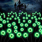 Green Solar Pathway Lights 4-Pack, Yard LED