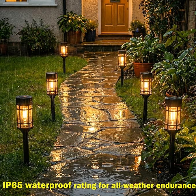 Solar Pathway Lights 8-Pack, Walkway LED