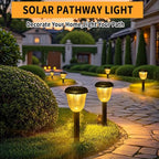 4-Pack Solar Pathway Lights, Waterproof LED Garden Lights