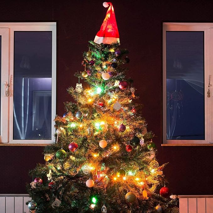 33ft 100 LED Multicolor Battery Operated Christmas Tree Lights 8 Modes String Lights Indoor Outdoor for Christmas Tree Halloween Holiday Party Bedroom Classroom Decoration