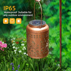 Solar Cardinal Lanterns 2-Pack, Outdoor Hanging LED Decor
