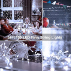 Christmas LED String Lights, Waterproof Timer Lights