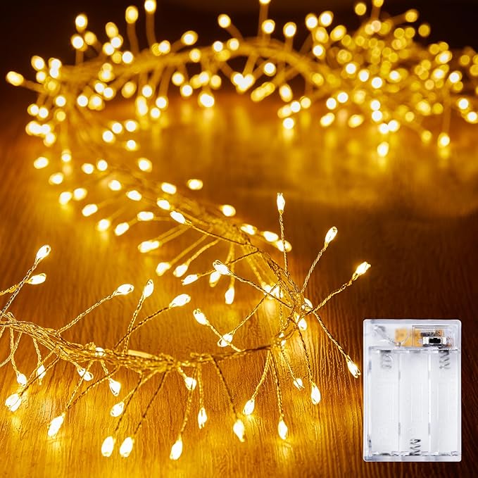 Christmas Fairy Lights, 10ft 120 LED Battery Twinkle Lights
