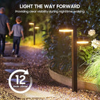 6-Pack Solar Pathway Lights, Waterproof LED Walkway Lights