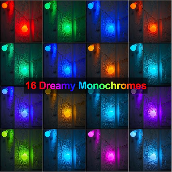 Yard String Lights, 21ft Weatherproof LED